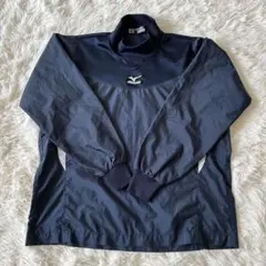 ミズノ　Mizuno 野球用 ハーフジップジャケット 140 ネイビー