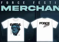 FORCE festival ブラック スエットフジワラヒロシ 藤原ヒロシ FORCE FESTIVAL 2025 Black T-shirt - メルカリ