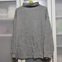 6084 ユニクロ ソフトニットフリースモックネックT XLサイズ