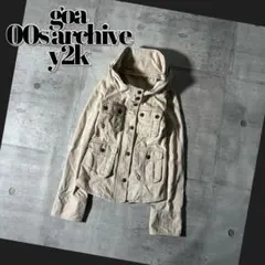 00s goa short length military jacket y2k