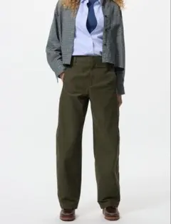 ジャージーバレルレッグパンツ 丈長め 3XL