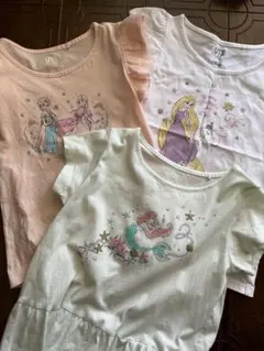 ユニクロ Disney プリンセスTシャツ 110cm 3枚セット