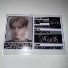 ALPHADRIVEONE ALD1 サンウォン トレカ idカード