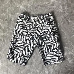 ビームスハート BEAMS HEART総柄ショートパンツ 白黒　コットン100%