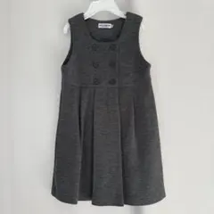MIKI HOUSE グレー ワンピース 100 お受験お教室　美品　ミキハウス