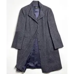 【極美品】レリアン/カシミヤ100/スタンドカラーロングコート/パープル/11号