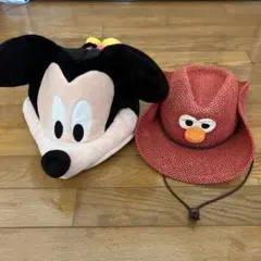 ミッキーマウスとエルモの帽子セット