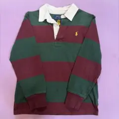 ポロラルフローレン ラガーシャツ 140 S(8) キッズ ボーダー 長袖