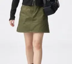 GUジーユーGIRLSベイカーミニスカートJR160cm