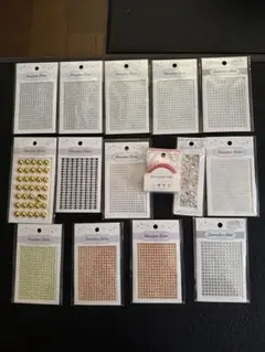 ラインストーンシールセット 15パック以上