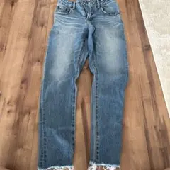 AZUL BY MOUSSY フリンジ裾デニム Sサイズ