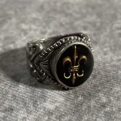 00s archive y2k リング クロス 百合紋章 クロスリング グランジ