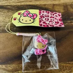 ☆新品☆大阪限定ハローキティ ヒョウ柄日焼けキティストラップ