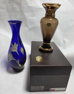 希少・本金使用】KAMAY GLASS JAPAN 花瓶 ターコイズブルー - メルカリ