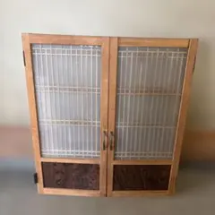 府中家具 茶箪笥 和箪笥 キャビネット 食器棚 飾り棚 天然木 幅120cm