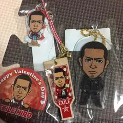 HIRO セット クリアチャーム クリーナー 羽子板 缶バッチ