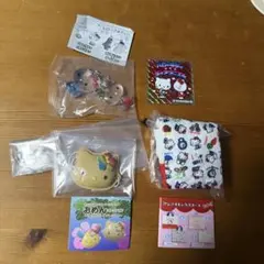 ハローキティ なかよしドロップチャーム ガチャ　マンシール　キティー めじるし