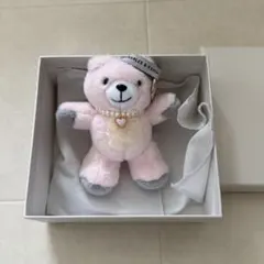 【新品未使用】CHARLES & KEITH ピンクベアバッグチャーム　くま