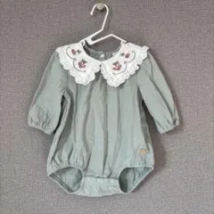 futafutaチェリー刺繍ロンパース※3月末までの出品です