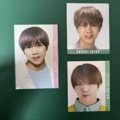 佐々木大光　7men侍 ジャニーズJr. データカード　厚紙　デタカ