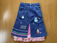 mezzopiano メゾピアノ デニム レース スカート 120