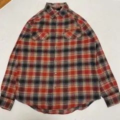 90s デビッドテイラー アクリル オンブレチェックネルシャツ - メルカリ