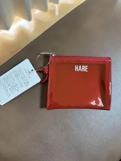 HARE ノベルティ　クリアポーチ　赤のサムネイル