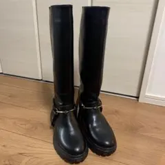 ロングブーツ 黒 ブラック