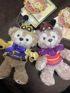 2012ハロウィン　ダッフィー シェリーメイ ぬいぐるみバッジ
