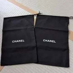CHANEL 新品ブラックくつ、他にも収納袋 2枚セット
