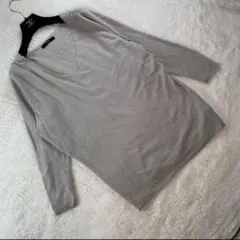 【極美品✨】アズールバイマウジー セーター グレー Vネック シンプルM