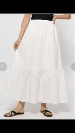 白 ロングスカート
