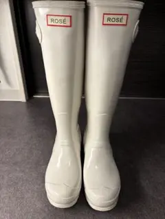 ROSÉ ホワイト ロングブーツ　Hunter