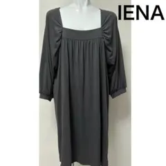 IENA イエナ　ワンピース　カットソーワンピース　グレー　ワンサイズ　七分袖