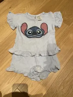 Disney スティッチ刺繍 フリル付き セットアップ