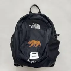 ノースフェイス　キッズ　リュック　ホームスライス　黒　くま　8L