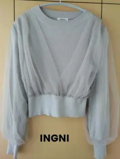 ✣INGNI✣長袖シフォンニット