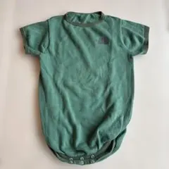 【美品】THE NORTH FACE グリーンロンパース 80