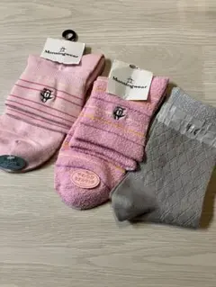 ♢Munsingwear 他新品タグつきソックス 22~24cm 3足セットのサムネイル