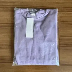 新品　petitmain プティマイン　長袖スリットトレーナー　パープル　130