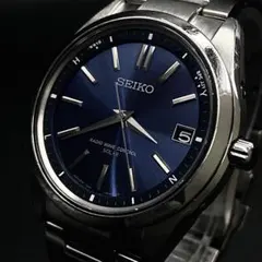 【稼働品】SEIKO ブライツ　電波ソーラー 腕時計 7B24-0BH0
