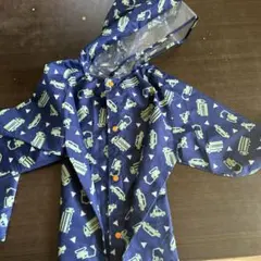 車柄フード付きベビーレインコート 120
