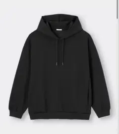 ダブルフェイスビッグプルパーカ(長袖) 男女兼用 ユニクロ GU ネイビー S