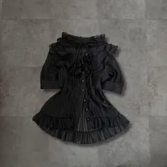 Archive 00s フェアリーグランジ ダークコケット フリルシアーブラウス 