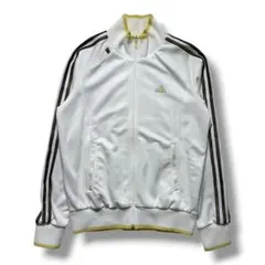 F1843　【即購入OK】　adidas　トラックジャケット　L　オフホワイト