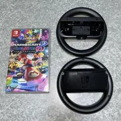 マリオカート8デラックス　Nintendo純正Joy-Conハンドルセット