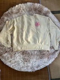 HIRAI DAI スウェット ワンポイント ハイビスカス ビッグシルエット