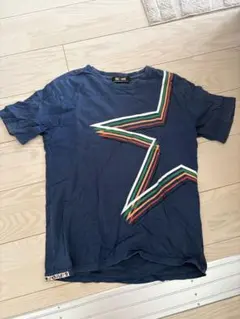 BEAMS ストライプ Tシャツ ネイビーのサムネイル