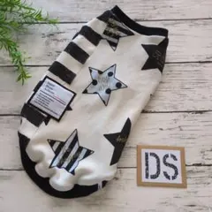 犬服 ハンドメイド ベスト タンクトップ DSサイズ ボーダー×スター