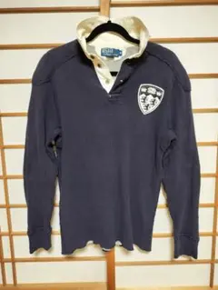 【希少】Polo by Ralph Lauren ネイビーラガーシャツ